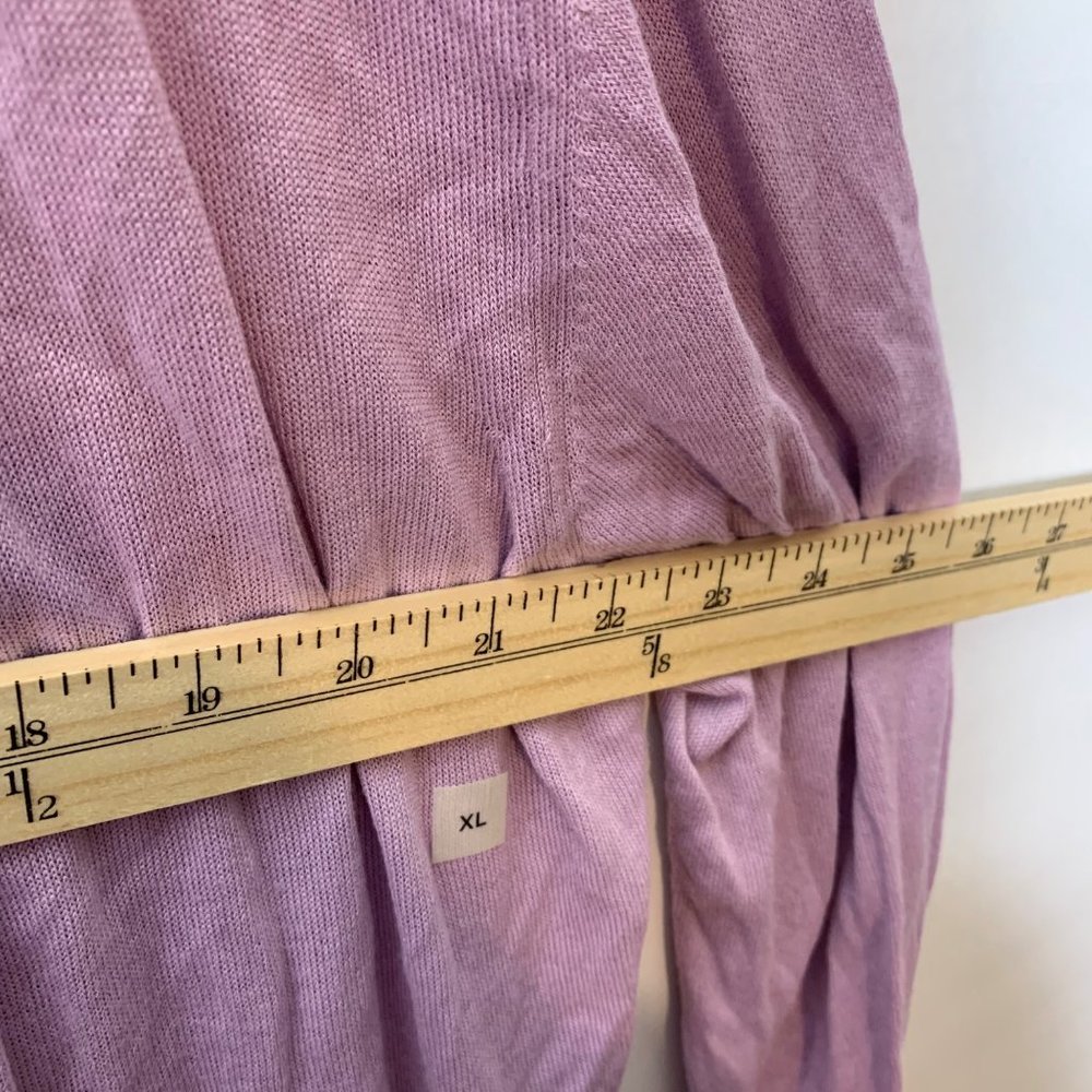 Ann Taylor Cardigan Sweater Women's Size XL Purple Knit Long Sleeve Lightweight - Picture 9 of 11
